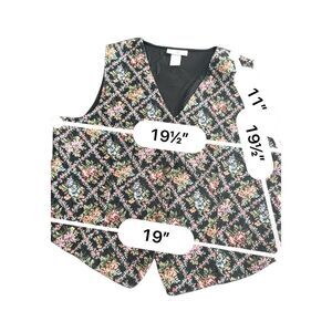 White Stag tapestry fabric Vest size L